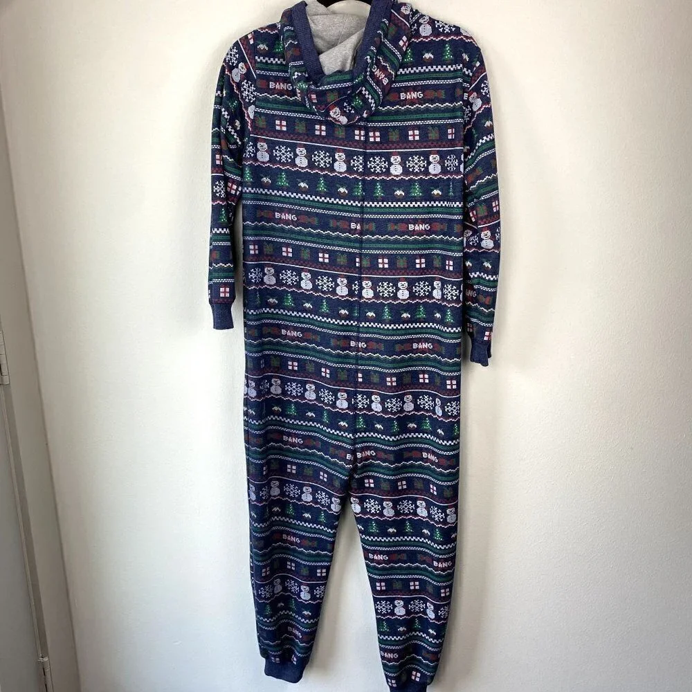TU Winter Fair Isle One Piece Pajamas 12Y
